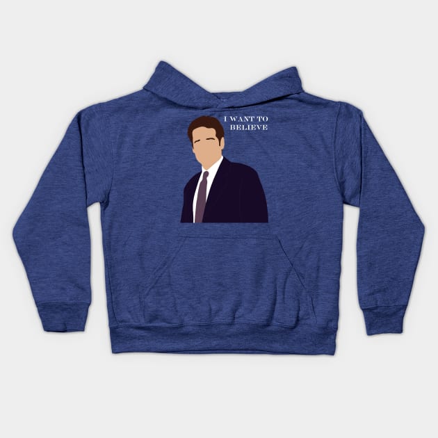 X-Files - Mulder Kids Hoodie by OutlineArt